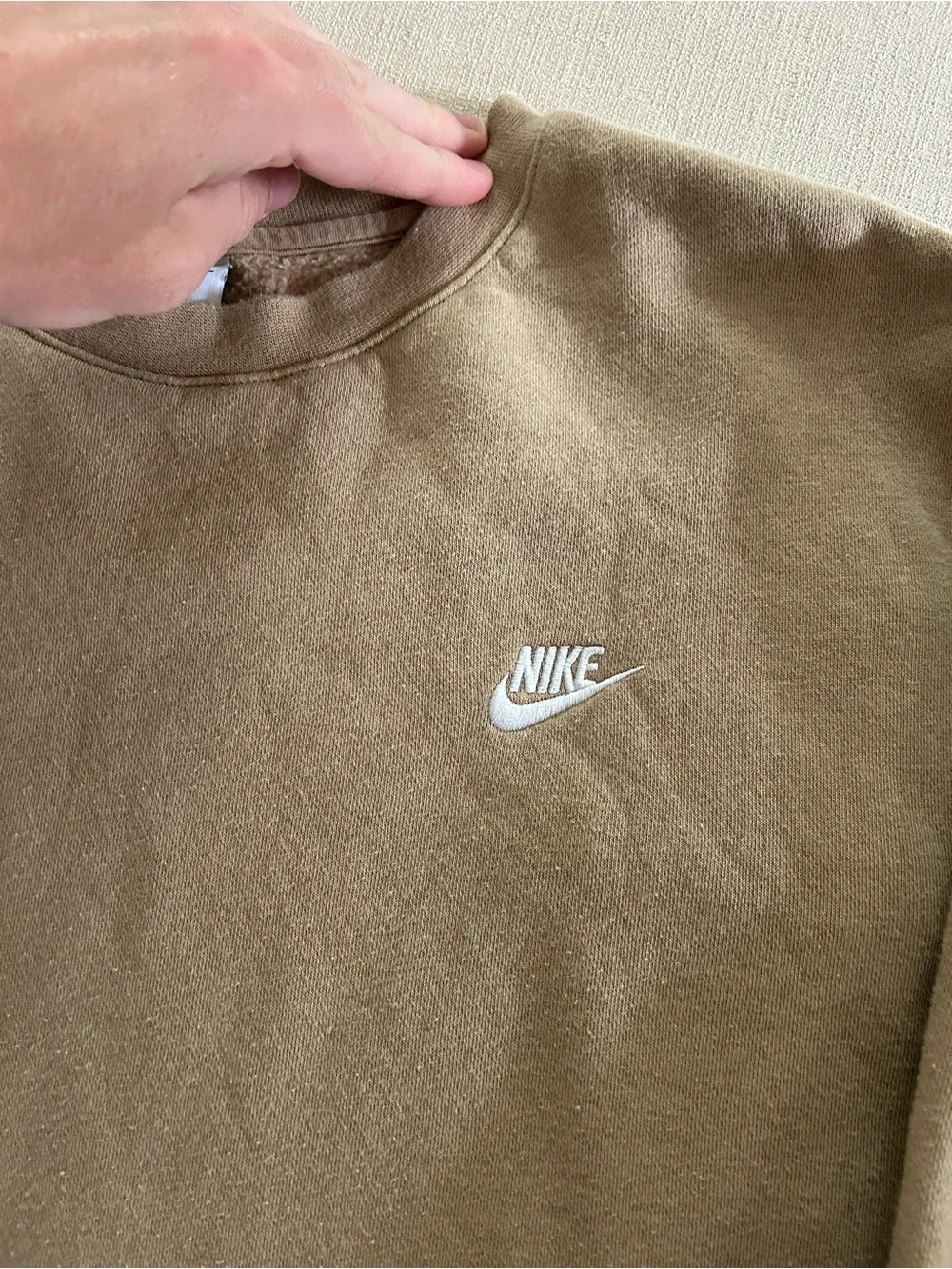 Nike Crewneck Sweatshirt in Light Brown